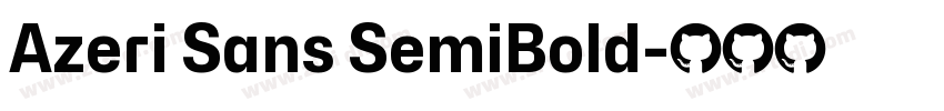 Azeri Sans SemiBold字体转换